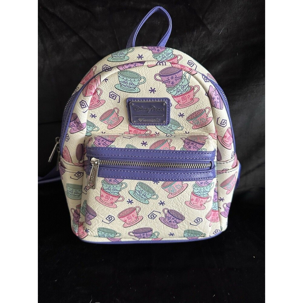 Loungefly Disney Parks Mad Tea Party Backpack Alice In Wonderland Tea Cups